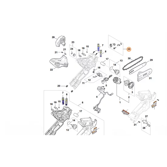 STIHL  Napinacz łańcucha GA04 660 0710